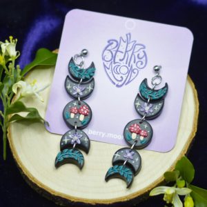 Earth Moon Phase Earrings